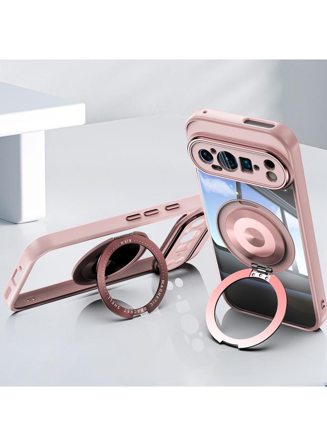 S-TOP Case For Google Pixel 9 Pro 360 Holder Magsafe Acrylic Hybrid TPU Phone Case - Image 4