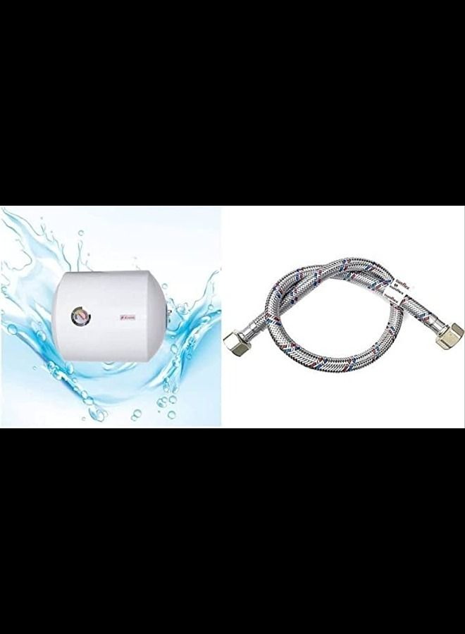 زينث سخان مياه 50 لتر ضمان 5 سنوات سخان مياه أفقي سخان مياه عمودي 50 لتر مع 2 قطعة خرطوم مرن - Image 1