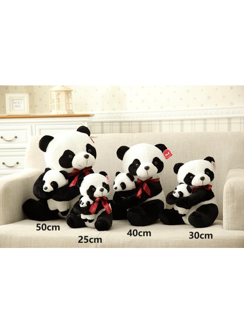 general Giant Panda With Baby Panda Stuffed Plush Toy Multiple Specifications Available Best Birthday Gift For Boys And Girls - Image 2