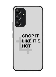 Stylizedd Rugged Black edge case for Samsung Galaxy A34 5G Slim fit Soft Case Flexible Rubber Edges Anti Drop TPU Gel Thin Cover - Crop It  - Image 1