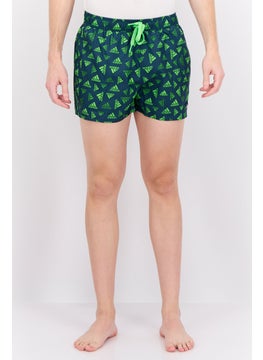 Adidas Men Brand Logo Swimwear Shorts, Navy  - Image 1