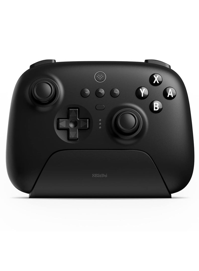 وحدة تحكم بلوتوث نهائية مع قاعدة شحن، وحدة تحكم لاسلكية احترافية مع عصا تحكم مستشعرة لتأثير القاعة، متوافقة مع المحول والنوافذ وسطح البخار (أسود) - Image 1