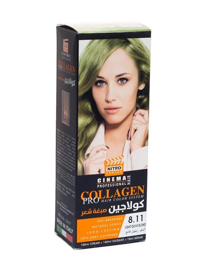 Collagen Hair Dye 8.11 Silver Blond WITH Cinema Professional Collagen Pro Hair bleach system 0.00 Lightner Multicolour 310ml - pzsku/ZADEEDDF112981A7D79ABZ/45/_/1682024529/3eb3cfb4-9004-4f68-808e-fd6d20b47c82