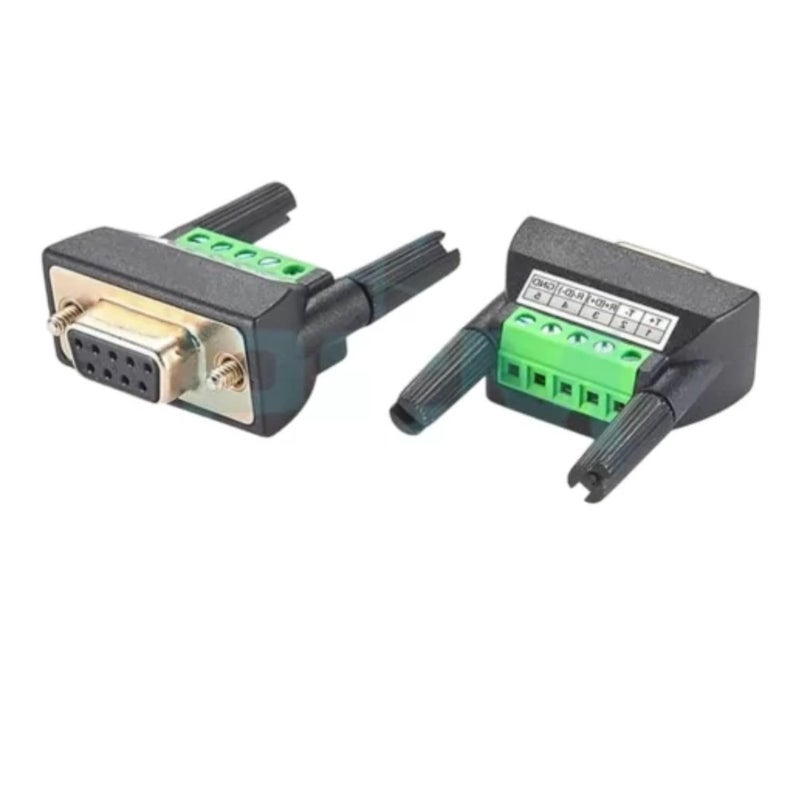 TECHTONICS Mini DB9F-to-TB Mini Female DB9 to Terminal Block Adapter, Serial Port Converter, Screw Terminal - Image 1