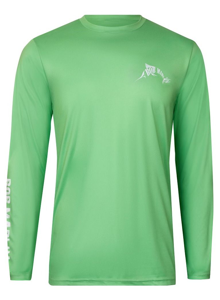 BOB MARLIN Marlin Performance Shirt Rasta Marlin Green-Small - Image 2