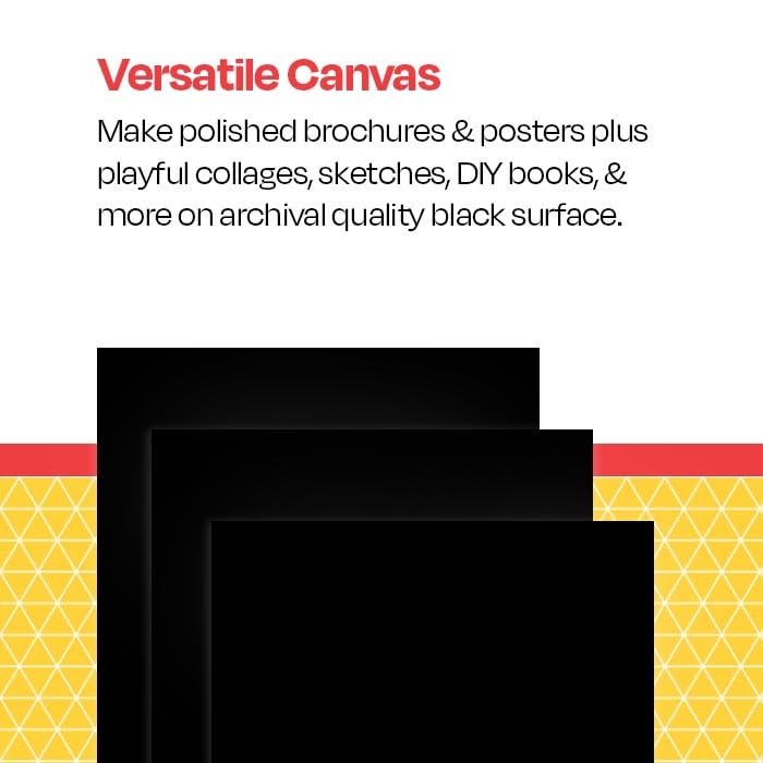School Smart - 85535 Folding Bristol Tagboard, 12 x 18 Inches, Black, Pack of 100 - Image 4