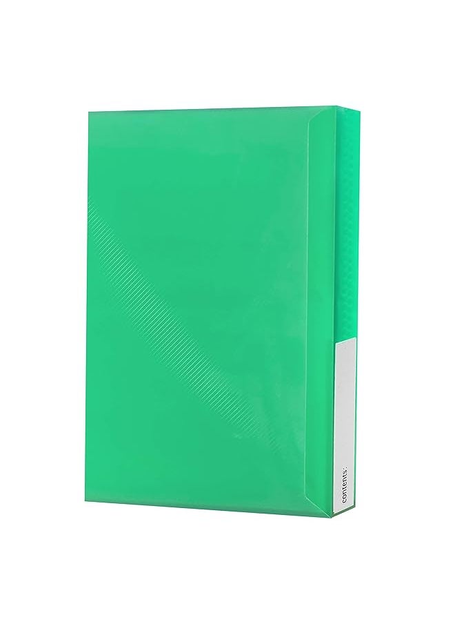 ألبومات صور بايونير - ألبوم صور Cf 3 144 Pocket Cover من البولي لتوفير المساحة باللون الأخضر - Image 1