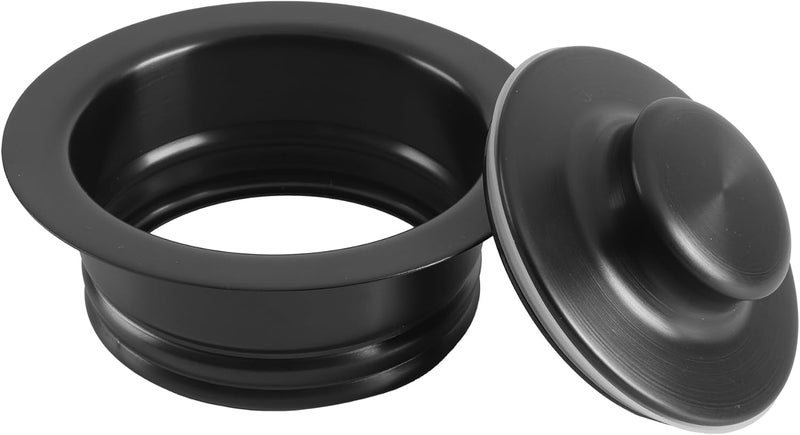 LQS Kitchen Sink Garbage Disposal Flange and Sink Stopper, fit 3-1/2 Inch Standard Sink Drain Hole Color Black - Image 2