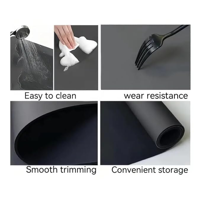 VishBin Anti Fatigue Kitchen Rug Sets 2 Piece Non Slip Kitchen Mats for Floor Cushioned Kitchen Rugs and Mats Waterproof Comfort Standing Mat Runner for KitchenHome OfficeSinkLaundry - Image 4