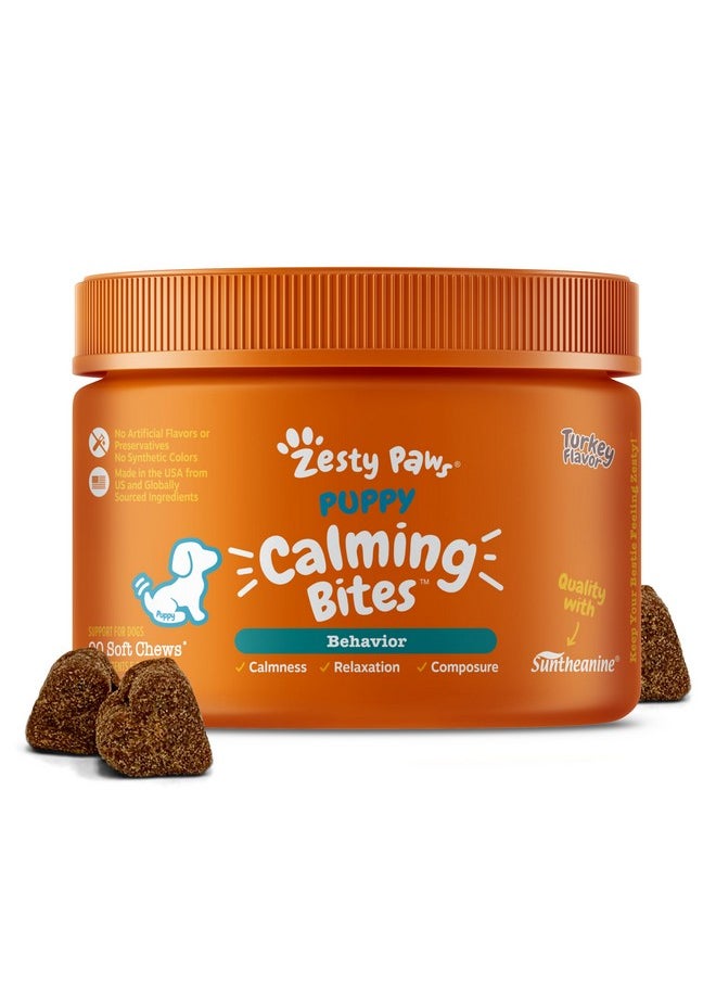 Zesty Paws Calming Chews For Dogs Composure & Relaxation For Everyday Stress & Separation Turkey Puppy 90 Count  - Image 1