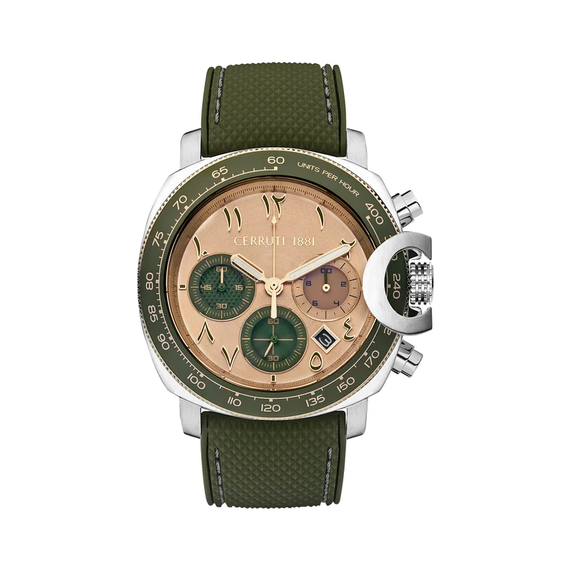 شيروتي 1881 POSITANO Round Analog Wrist Watch CIWGO2206804 - 53 mm - Green