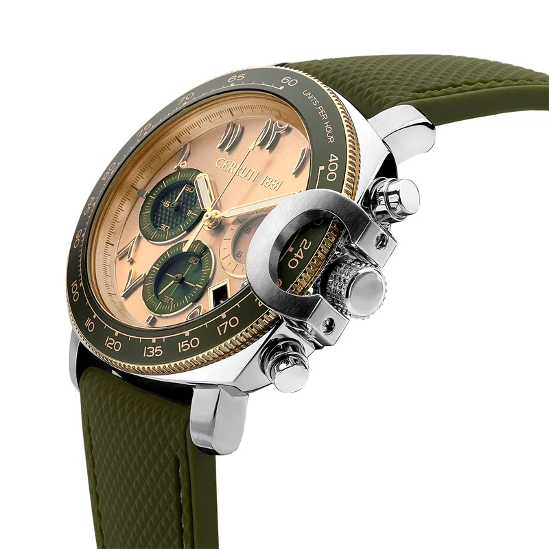 شيروتي 1881 POSITANO Round Analog Wrist Watch CIWGO2206804 - 53 mm - Green