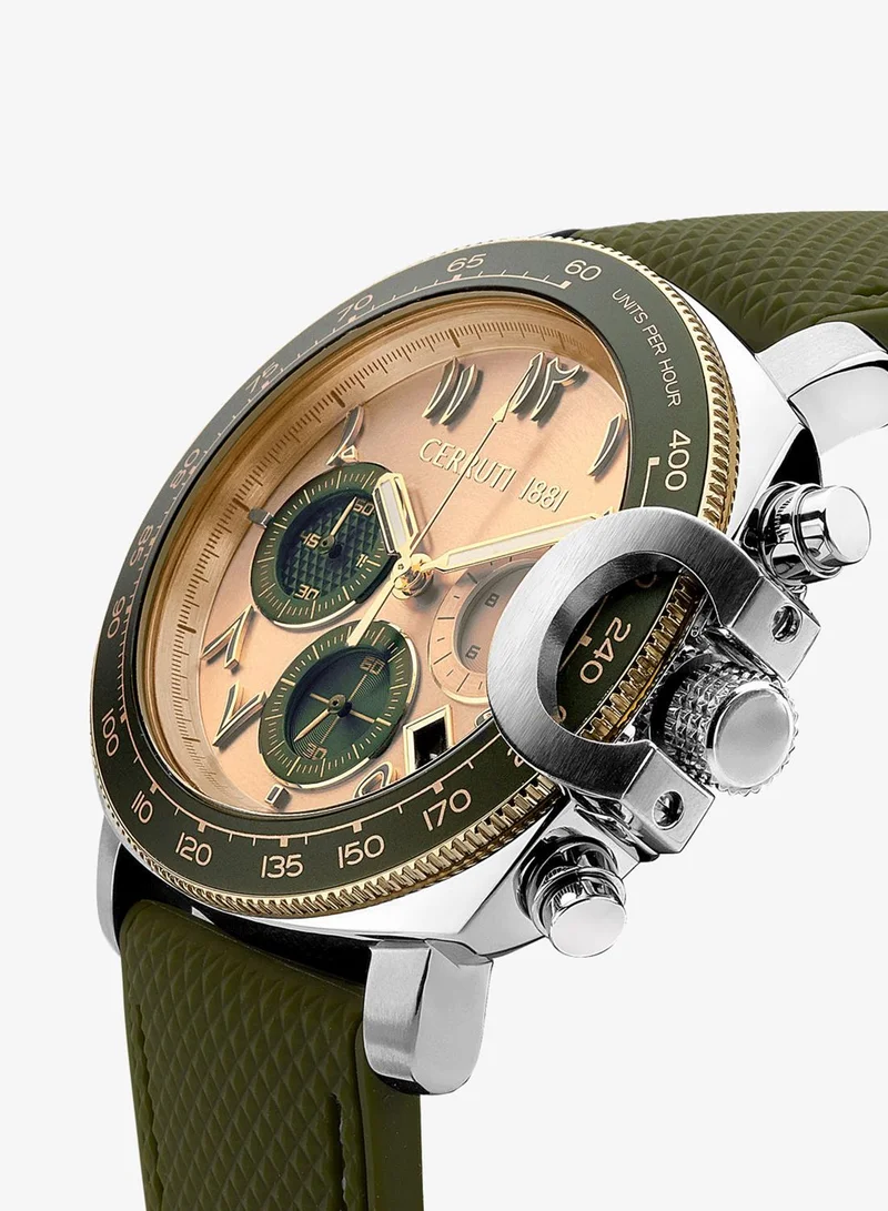 شيروتي 1881 POSITANO Round Analog Wrist Watch CIWGO2206804 - 53 mm - Green
