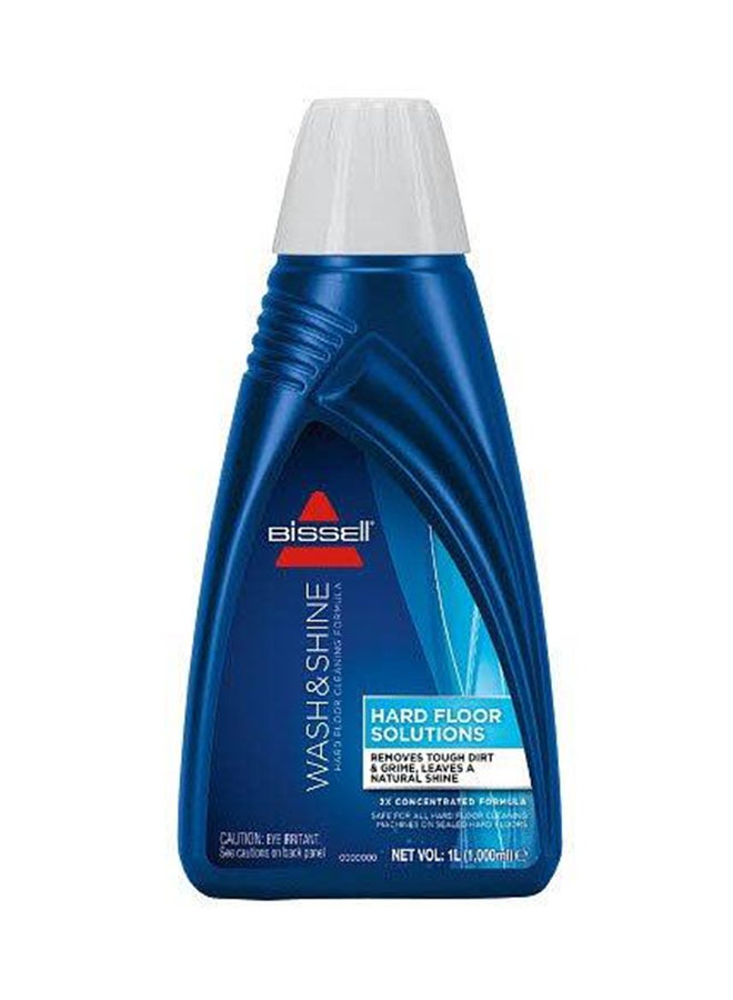 Wash & Shine Hard Floor Cleaner 1000mL 1144K – Streak-Free Shine, Removes Dirt & Stains, Safe for All Hard Floors, Fresh Scent 1144K-F Blue