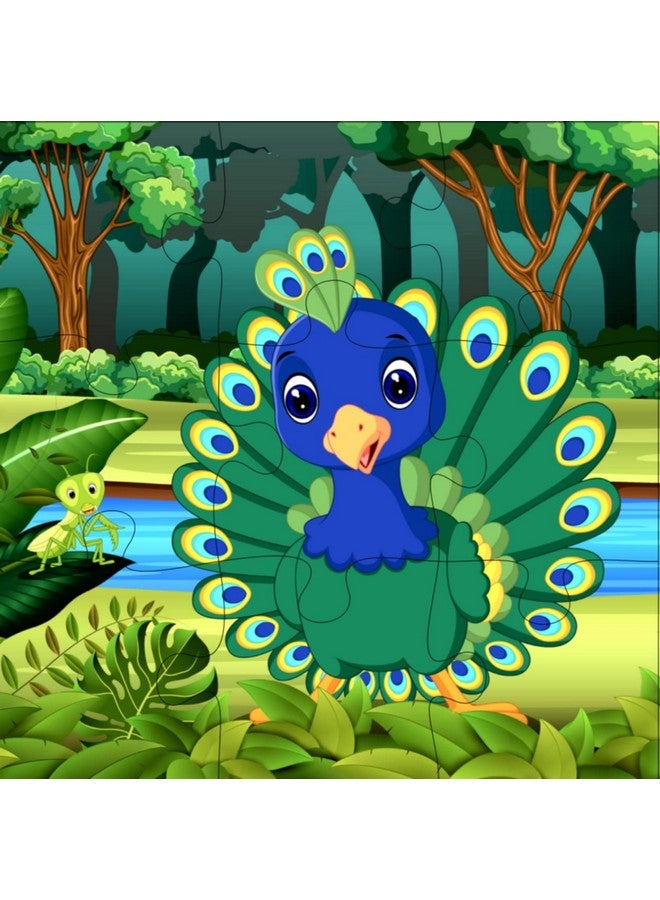 Fiddlys Fiddly's Wooden Jigsaw Puzzles Games for Children & Kids (Birds) - 9 Pieces (Pack of 4) Age 3+ - Image 4