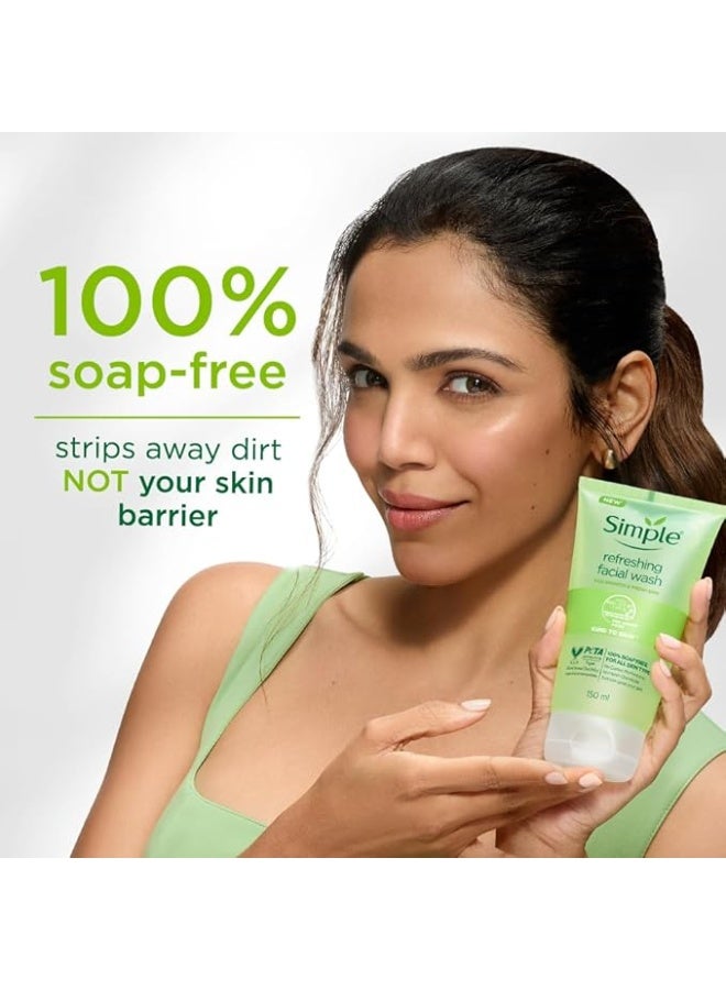 Simple Refreshing Facial Wash, 150ml - Image 2