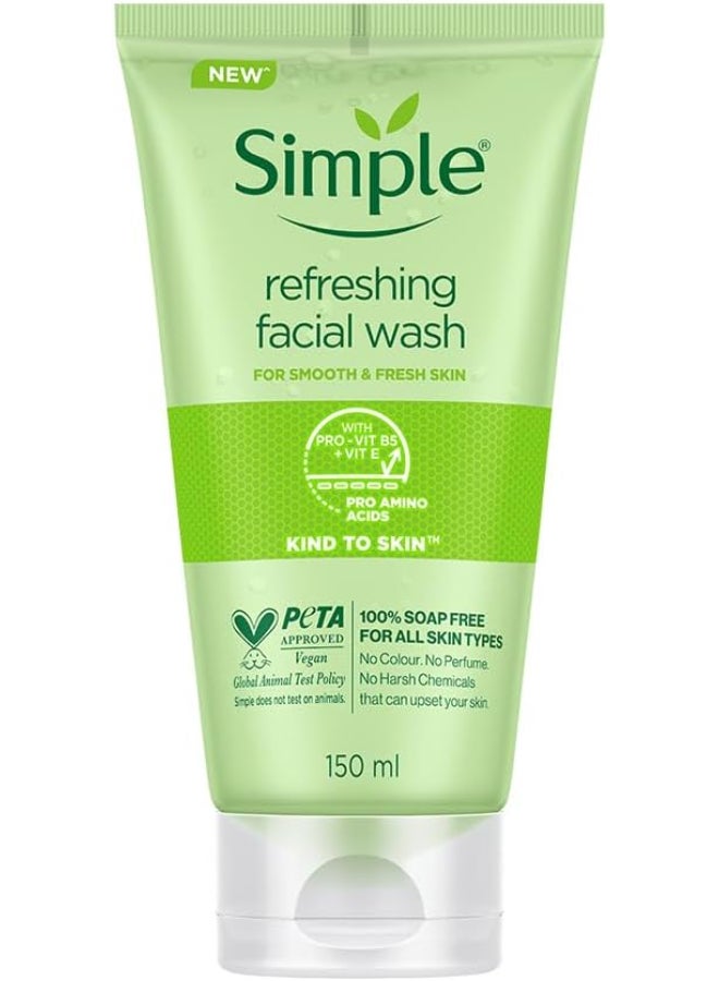 Simple Refreshing Facial Wash, 150ml - Image 1
