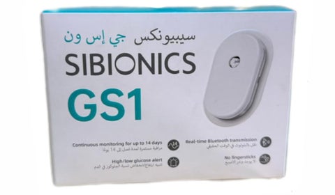 مستشعر مستوى السكر في الدم SIBIONICS GS1، نظام مراقبة الجلوكوز المستمر (CGM) لمرضى السكري مع دليل المستخدم باللغات الألمانية/الفرنسية/الإيطالية (ملغم/ديسيلتر)