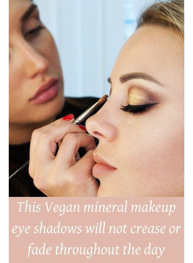 Ageless Derma Mineral Makeup Baked Eyeshadow trio (Aqua)-Vegan Eye Shadow - Image 2