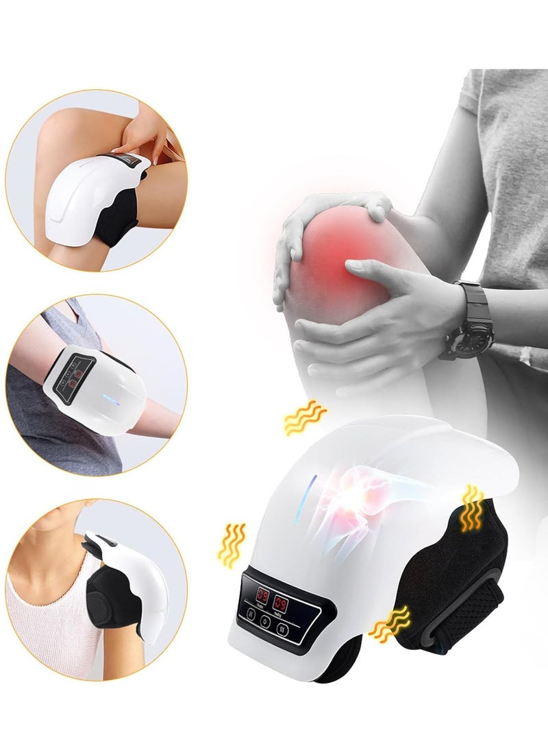 BORTONY Portable Knee Massager with Heat and Vibration Smart Hot Compress Knee Relaxing Massager for Pain Relief Cold Legs Blood Circulation Gifts for Men/Women - Image 3