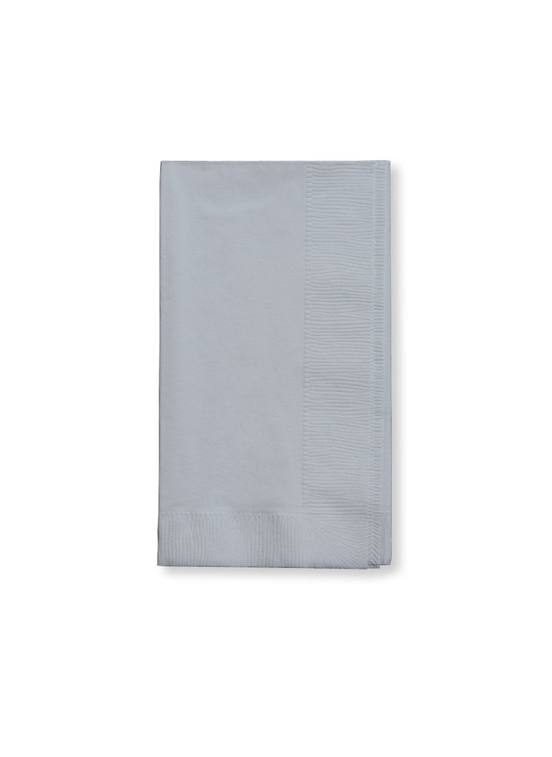 CREATIVE CONVERTING Creative Converting Touch of Color 100 Count 2-Ply Paper Dinner Napkins  Shimmering Silver - 273281 