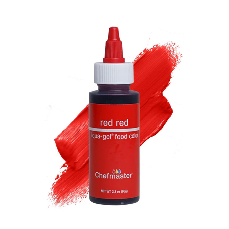Chefmaster Red Red LiquaGel Food Coloring  Vibrant Color  ProfessionalGrade Dye for Icing Frosting Fondant  Baking  Decorating  FadeResistant  EasytoUse  Made in USA  23 oz - Image 3