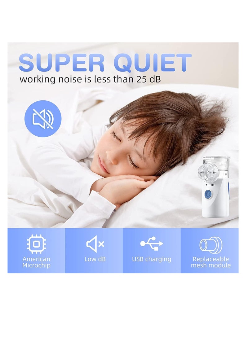 McDou Handheld portable nebulizer Home travel ultrasonic humidifier Handheld mini nebulizer for adults and children Steam mesh nebulizer - Image 4