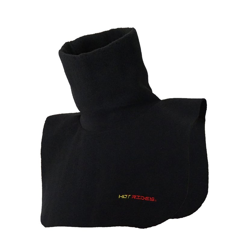 Hot Rides Turtleneck Double Layer Polar Fleece Dickie Neck Warmer (Black, One Size Fits Most) - Image 1
