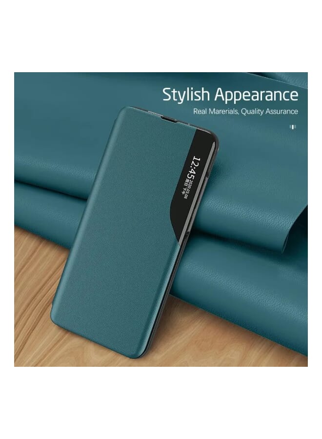 general Smart Flip Leather Phone case For Samsung A32.4G Green - Image 1