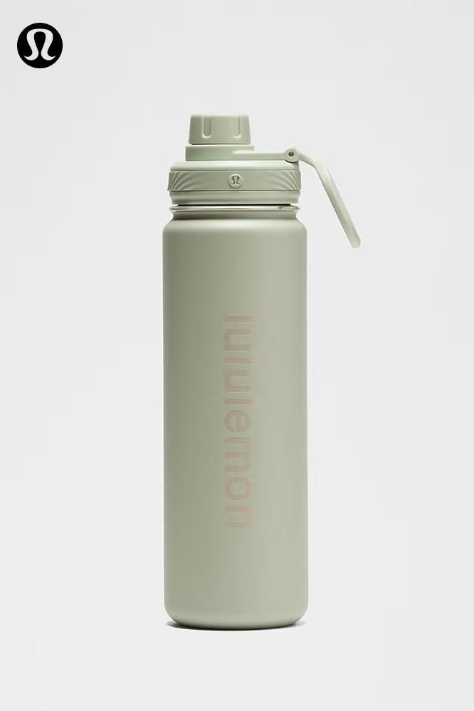 lululemonStainless steel sports vacuum insulated water bottle, suitable for holding water, iced tea, hot tea, etc., with a capacity of 710 milliliters - Image 1