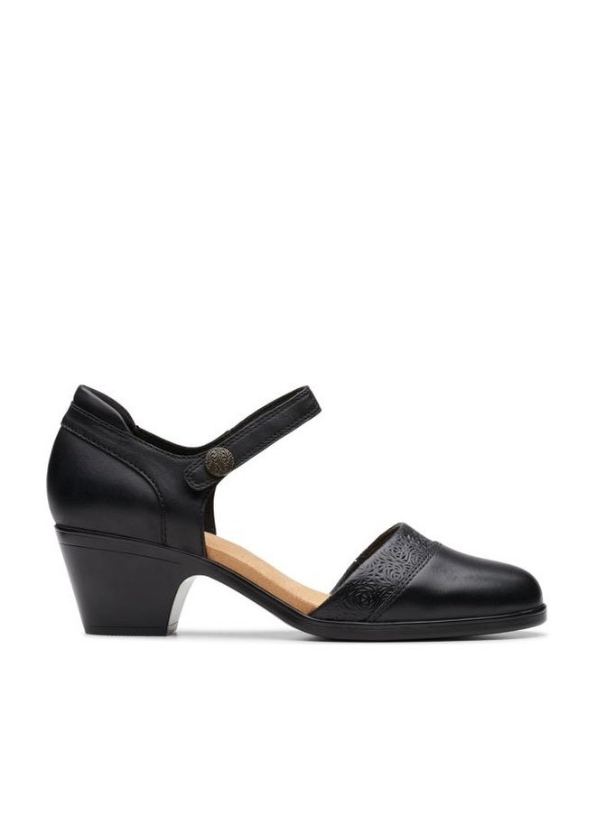 clarks Women's Emily 2 Ketra Pump, Black Leather, 9, Black Leather, 9 - Image 1