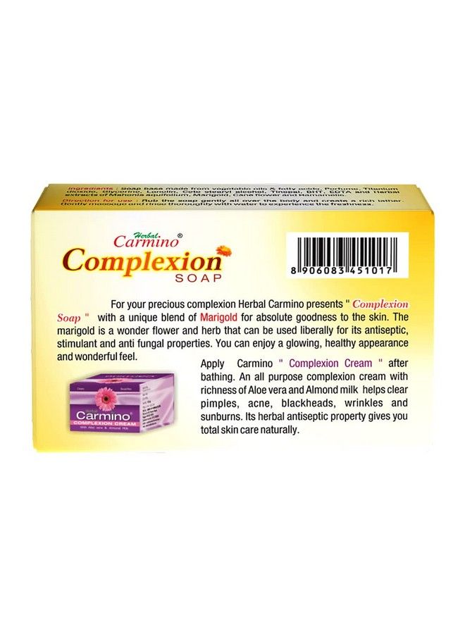 Carmino® Herbal Complexion Soap- Enriched with the Goodness of "Marigold"| 75g - Image 3