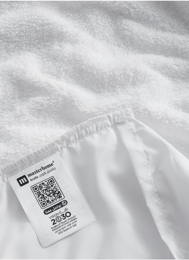 Master Home Textile - Waterproof Mattress Protector, For Double Size Bed, Fitted Sheet Style Mattress Cover with 35 cm deep pocket, Washable and Comfortable - Image 1