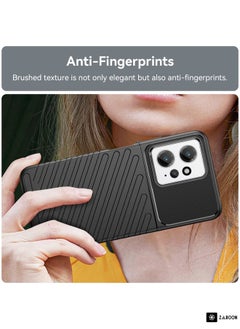 ماركة غير محددة حافظة هاتف ناعمة واقية لهاتف Xiaomi Redmi Note 12 4G Global Thunderbolt مقاومة للصدمات من مادة TPU (أسود)  - Image 5