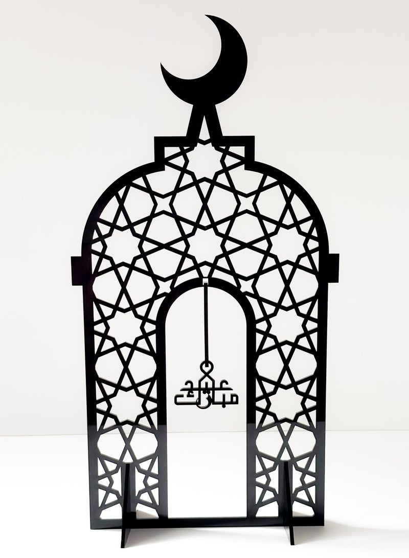 LOWHA Acrylic Decor Stand Holding Eid Mubarak Phrase Inside - Image 2