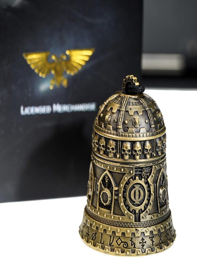 Starforged قلادة نحاسية من سلسلة Starforged Warhammer 40K Domination، جرس أومينيسا، أديبتوس ميكانيكوس، حبل مضفر أسود آخر - Image 5