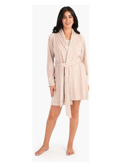 Shawl Collar Short Robe