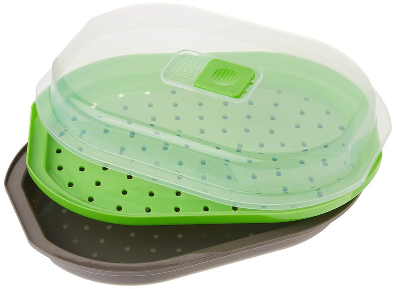 PrepSolutions Steamer for Fish and Veggies, Gray - Durable Kitchen Steaming Basket for Healthy Cooking - Image 5