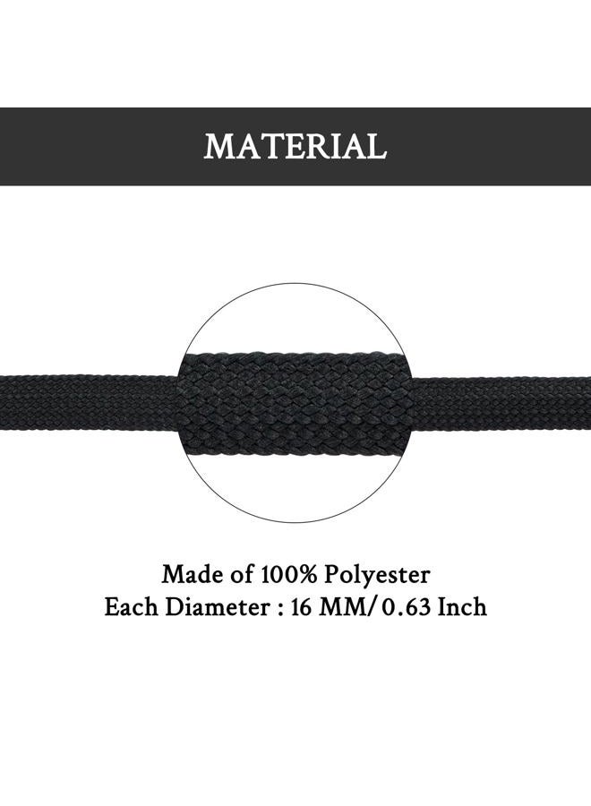 Endoto 2 PairsFat Shoelaces for Adidas Campus 00s,16MM Thick Flat Wide Jumbo Shoe Laces Replacement Laces for Sneaker(Color:Black,Size:50Inch) - Image 3