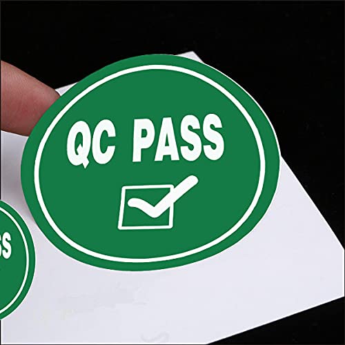 Besttile Inventory Stickers Labels,QC Pass Stickers for Quality Control Inventory WarehouseGreen QC Pass Sticker Label,2inches 500Pcs. - Image 5