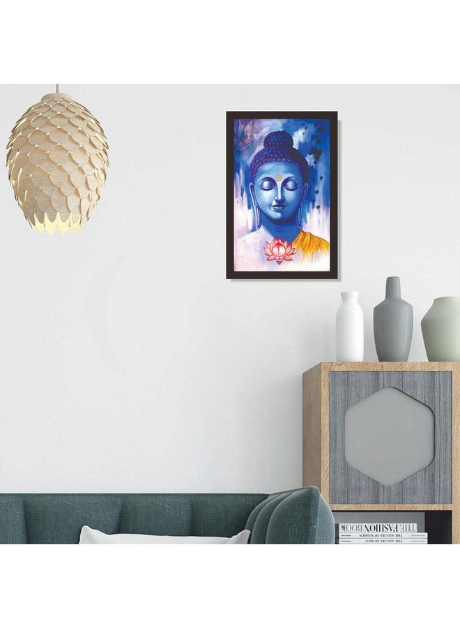 Mad Masters Lord Buddha Framed Photo, Gautam Budha Wall Hanging Home Decor Painting for Living Room & Bedroom Decoration (18 x 12 Inch,Paper) - Image 5
