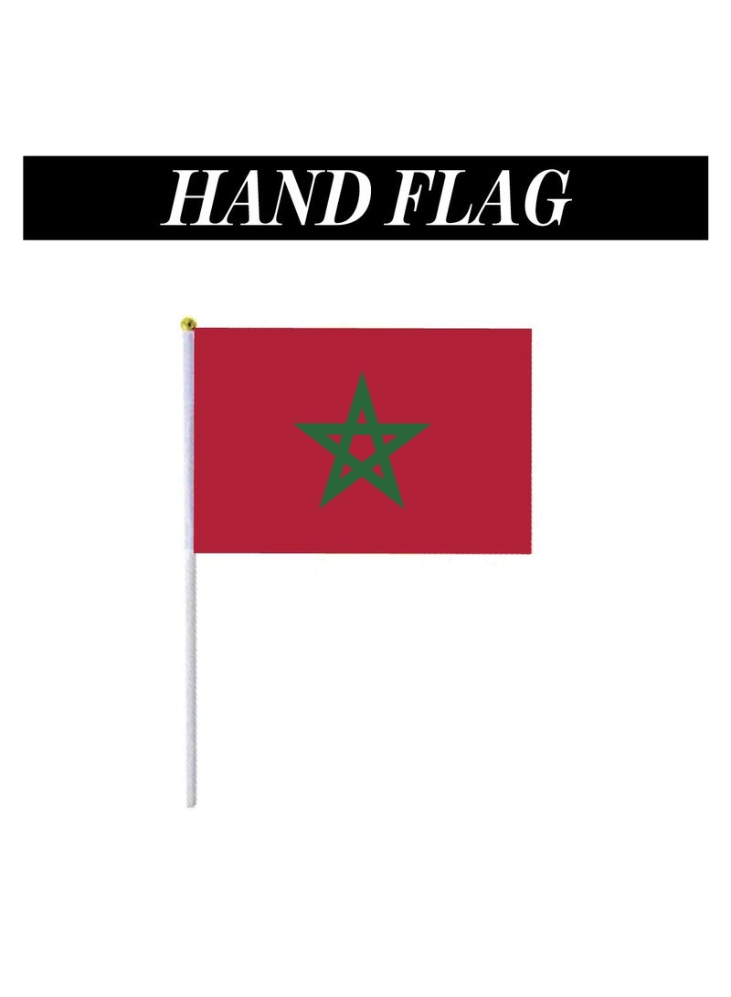 Morocco Sports Combo Pack - Gifts for Sports Fan - Embroidered Cap - Scarf - Flag - Flag Pin - Drawstring Bag - Image 3