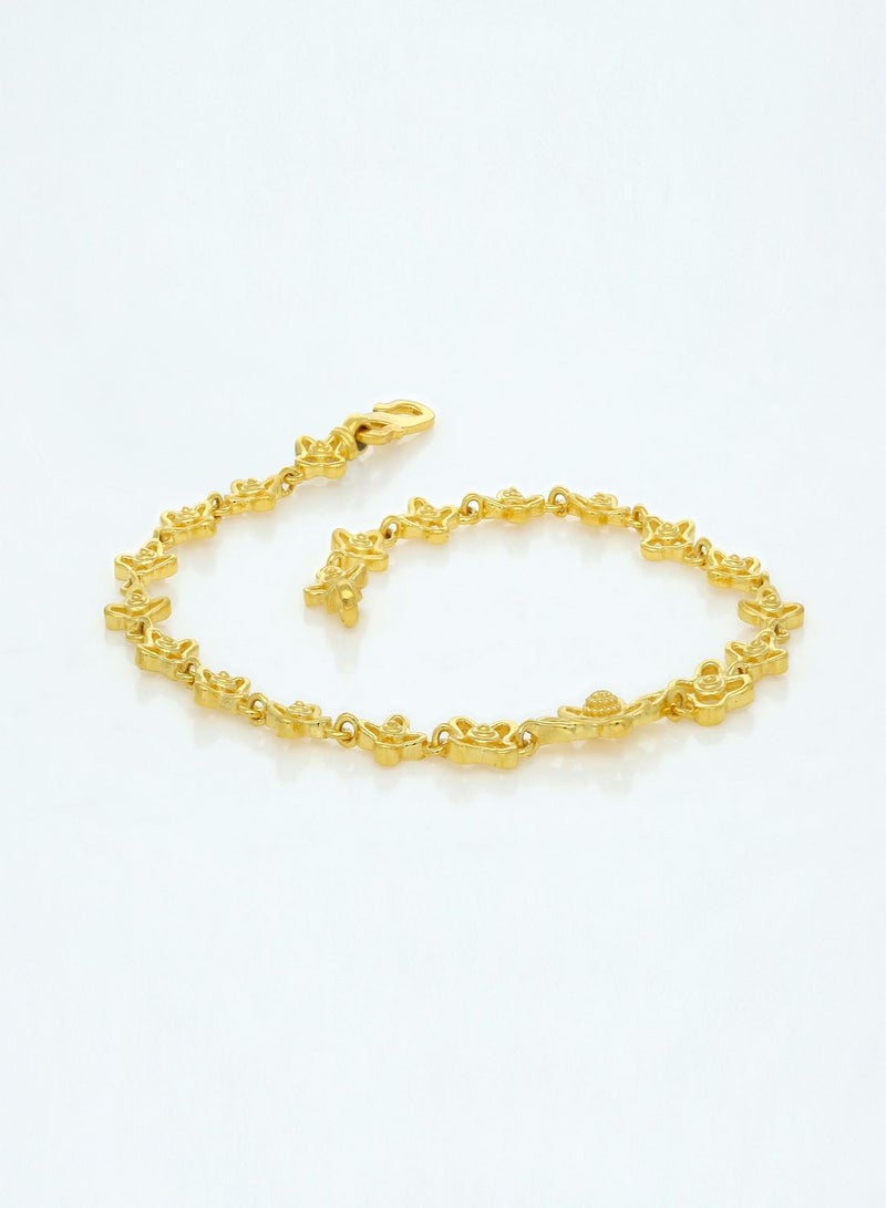 Malabar Gold and Diamonds 22 KT 916 Purity Gold Bracelet DZBR413Y75  - Image 3