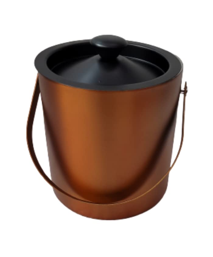 Proniks Stainless Steel Insulated Ice Bucket with Opener Ice Tongpeg Measure Ice Scope and with Cocktail ShakerKeeps Ice Cold for 6 hGreat bar Tools for Home bar Accessories of 15 LitreGold - Image 2