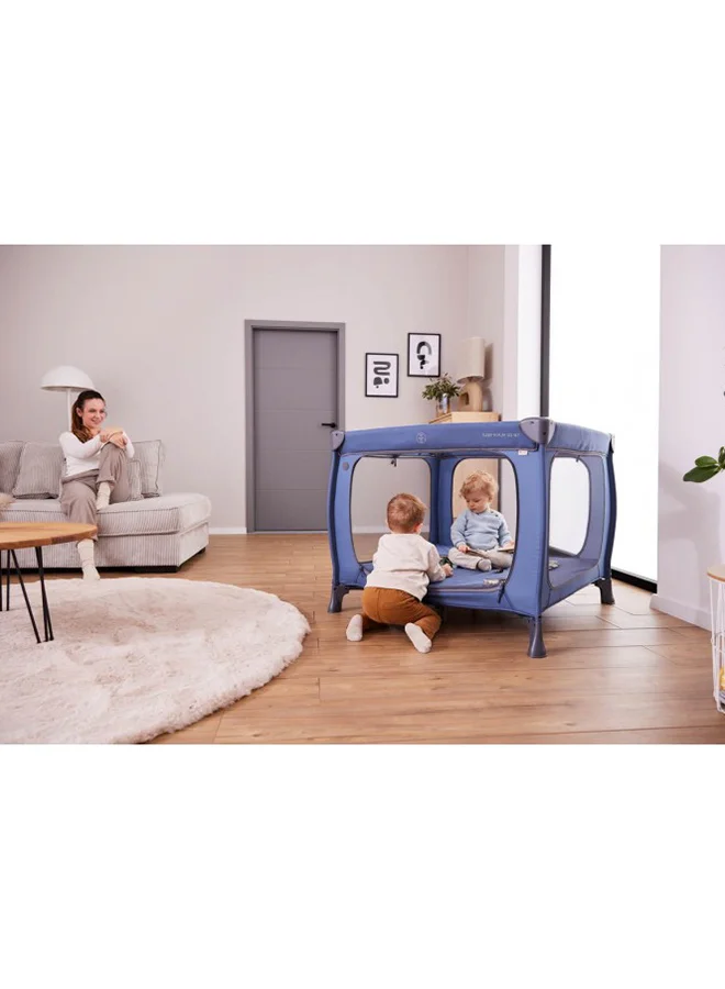 hauck Hauck Sleep N Play Travel Cot SQ Set Dark Blue