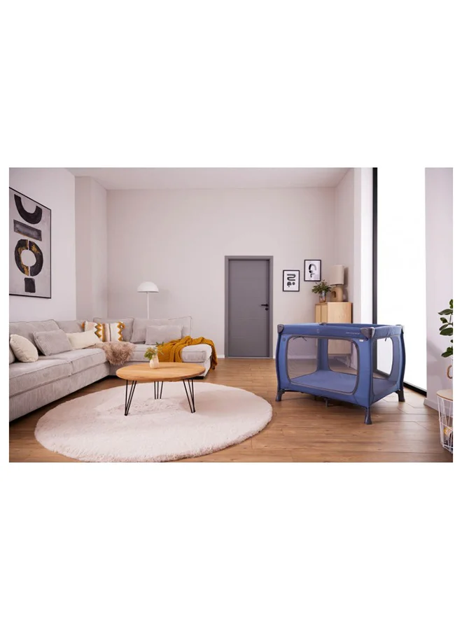 hauck Hauck Sleep N Play Travel Cot SQ Set Dark Blue