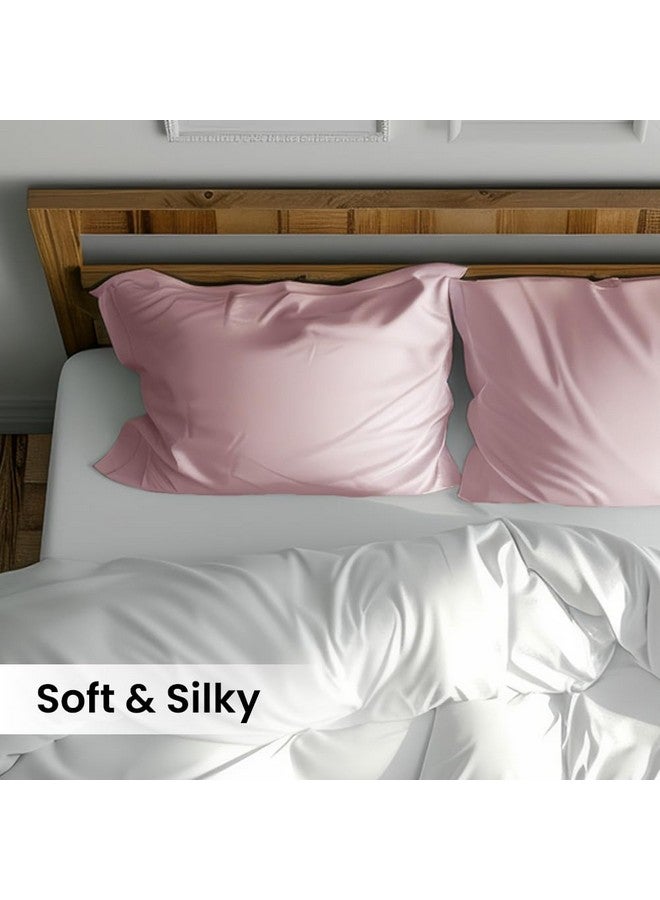 Mush طقم أغطية وسائد موش من الخيزران مكون من 2 | غطاء وسادة 100% من الخيزران للشعر والبشرة | أغطية وسائد قابلة للتنفس، ناعمة كالحرير وباردة للنوم الحار والتعرق الليلي | 17"x27" (لافندر، كينغ) - Image 4