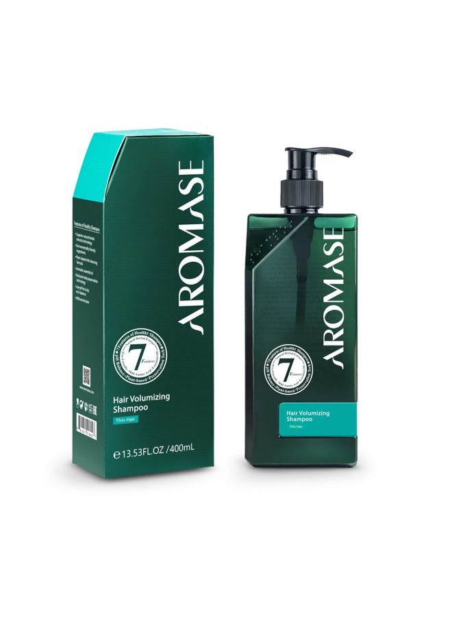 AROMASE Hair Volumizing Essential Shampoo, perfect for thin hair, enhances volume and fullness for more vibrant look. - Image 1