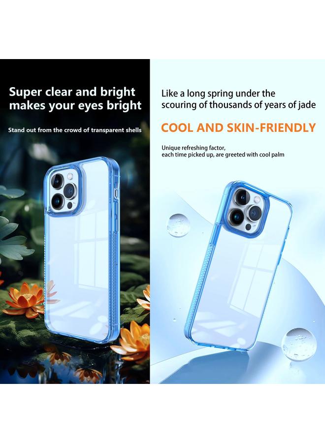 S-TOP Case For iPhone 14 Plus 2.5mm Anti-slip Clear Acrylic Hybrid TPU Phone Case - Image 4
