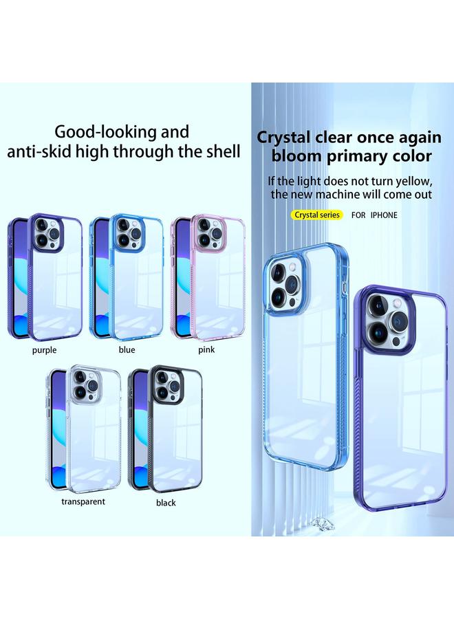 S-TOP Case For iPhone 14 Plus 2.5mm Anti-slip Clear Acrylic Hybrid TPU Phone Case - Image 2